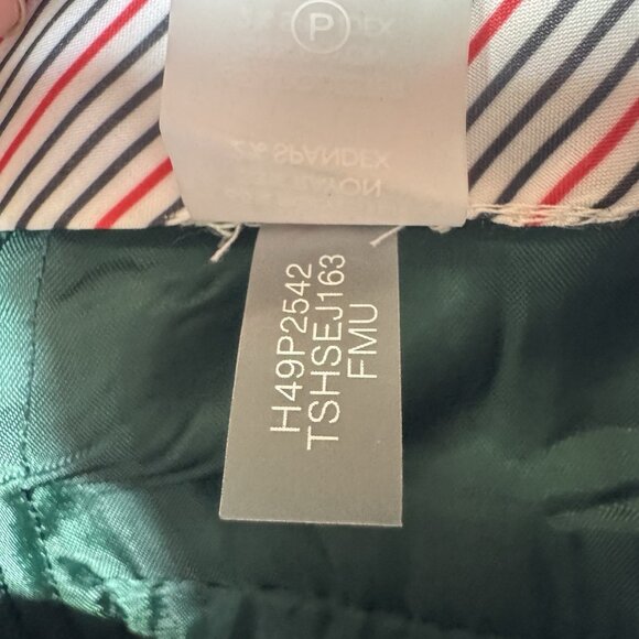 NWT Tommy Hilfiger Sutton Plaid Pants Women's 8 Slim Boot Leg Blue Red Green - Picture 9 of 12